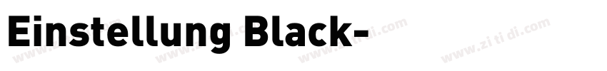 Einstellung Black字体转换